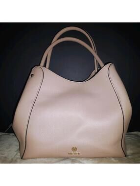 Nine West Etta Carryall Blush Pebbled BIG Bag! Soft roomy for EASTER GREAT BAG!